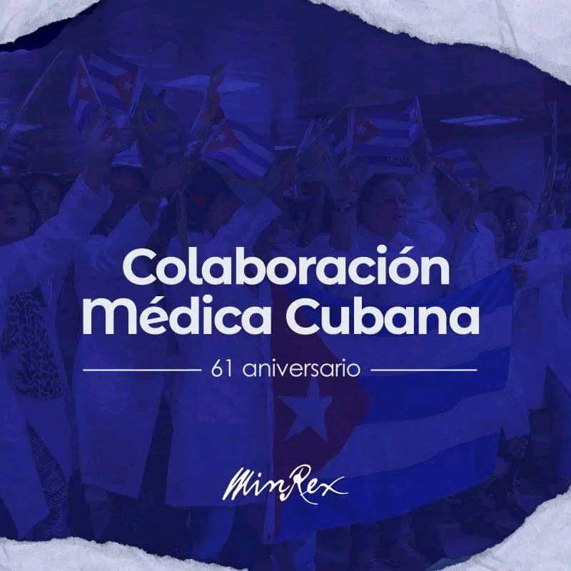 Cumplir Misión Internacionalista es saldar una deuda con la humanidad. Cuba es faro y ejemplo ante el mundo de solidaridad. Felicidades a todos los colaboradores cubanos.
#CubaSalva
#MatanzasDeGironAl26 
#MatancerosEnVictoria