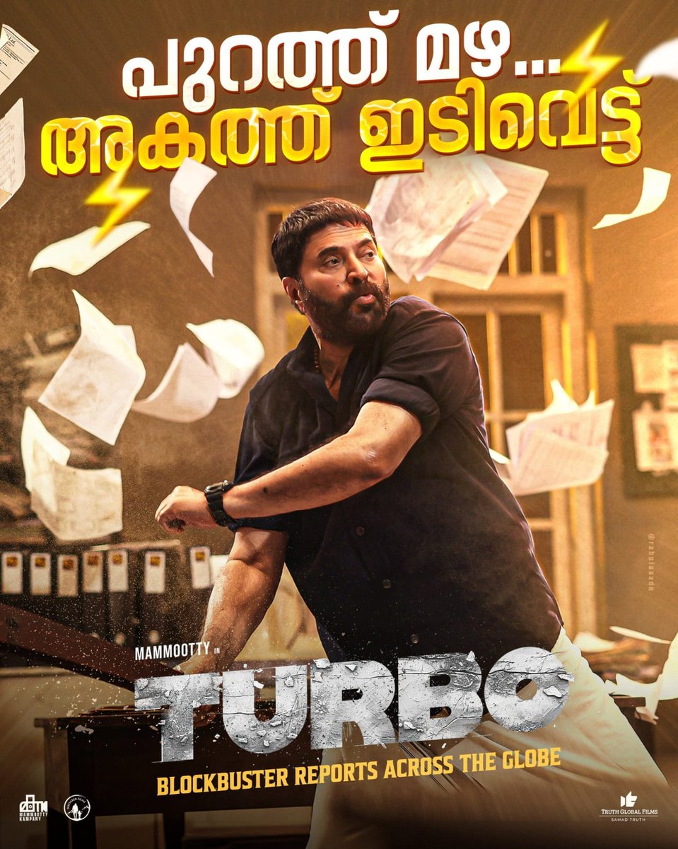 #Turbo is on track to become the highest-grossing film in Kerala on its first day of release. #Mammootty