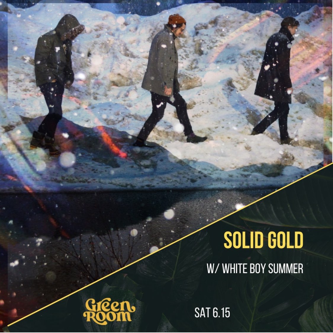 solidgold's tweet image. Tickets on sale now!!! We’re playing at Green Room Minneapolis on Saturday, June 15th w/ White Boy Summer. 7pm $20