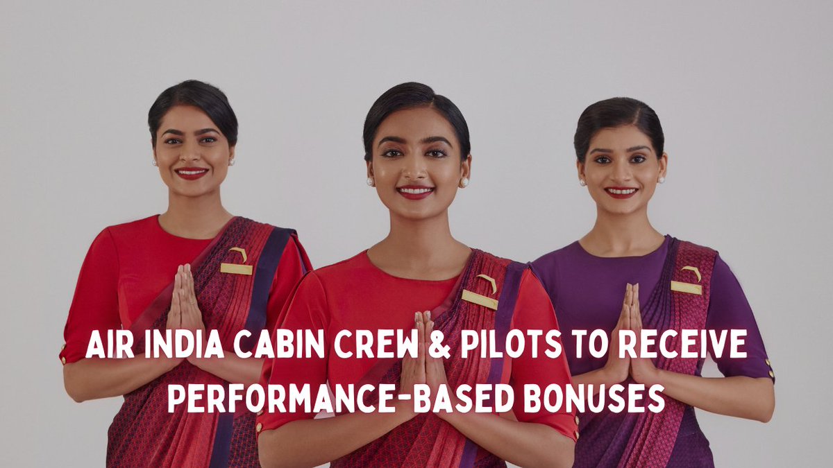 In addition to pilots, the cabin crew of Air India will also receive an annual performance bonus of Rs 25,000, based on their performance. Source: thehindubusinessline.com/economy/logist…