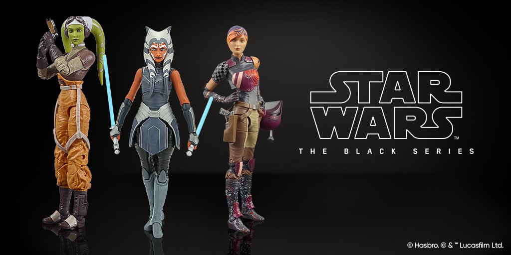 Some of your favorite iconic characters from the #StarWars universe are back! Check out #StarWarsTheBlackSeries Hera Syndulla, #AhsokaTano, and #SabineWren. If you missed out before, now is your chance to add these action figures to your collection! Pre-order on #HasbroPulse!