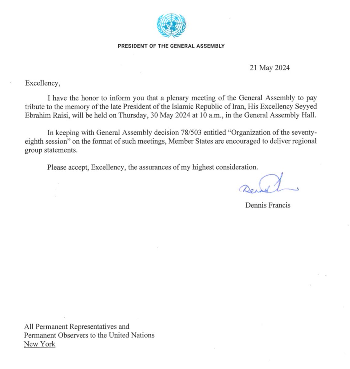 You literally cannot make this stuff up. 

The UN General Assembly will be holding a meeting to pay tribute to the Butcher of Tehran aka Ebrahim Raisi. 

The UN used to be an organization that prevented atrocities around the globe, but now they give homage to murderous dictators.