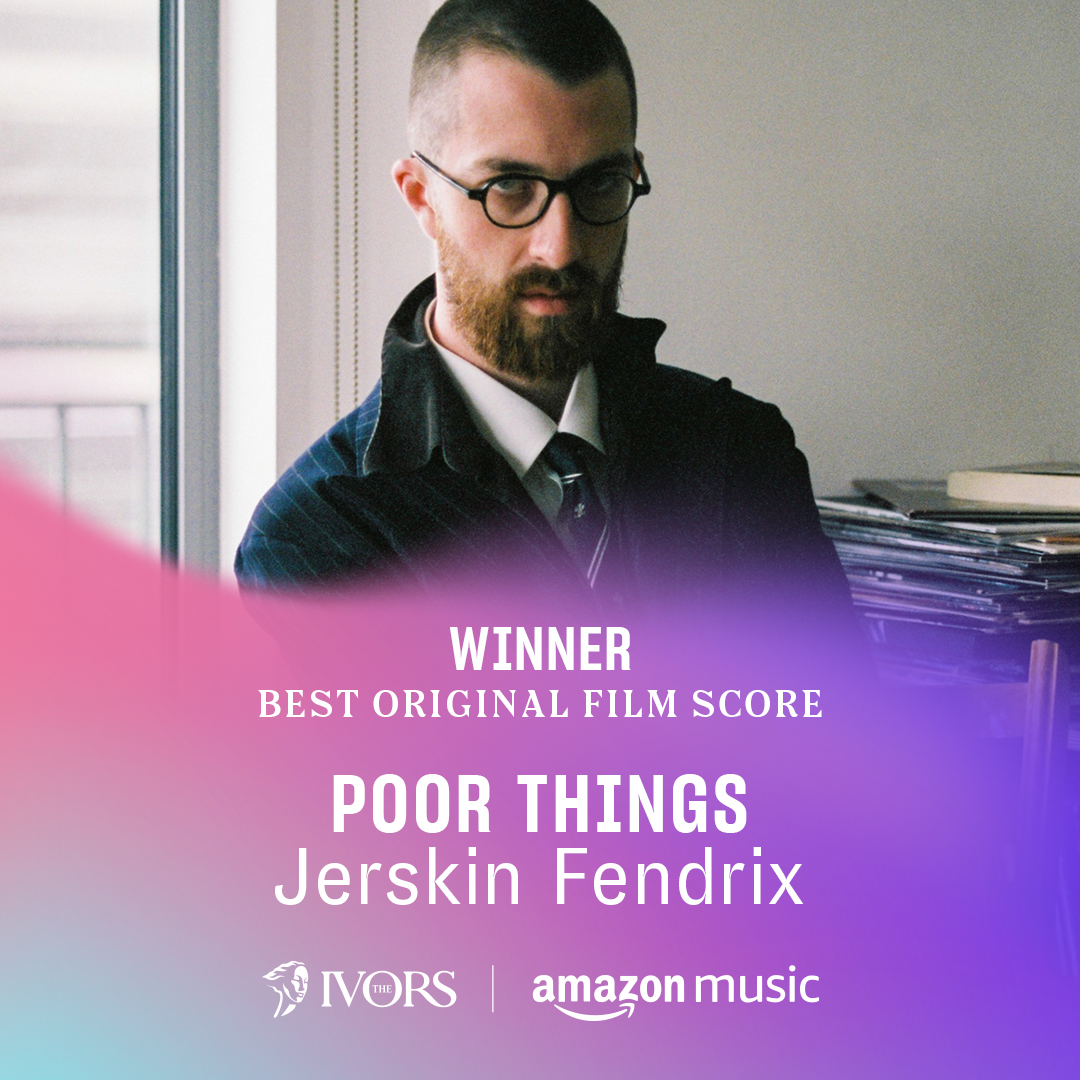 🏆 The Ivor Novello Award for Best Original Film Score goes to Poor Things composed by Jerskin Fendrix 🏆 #TheIvors