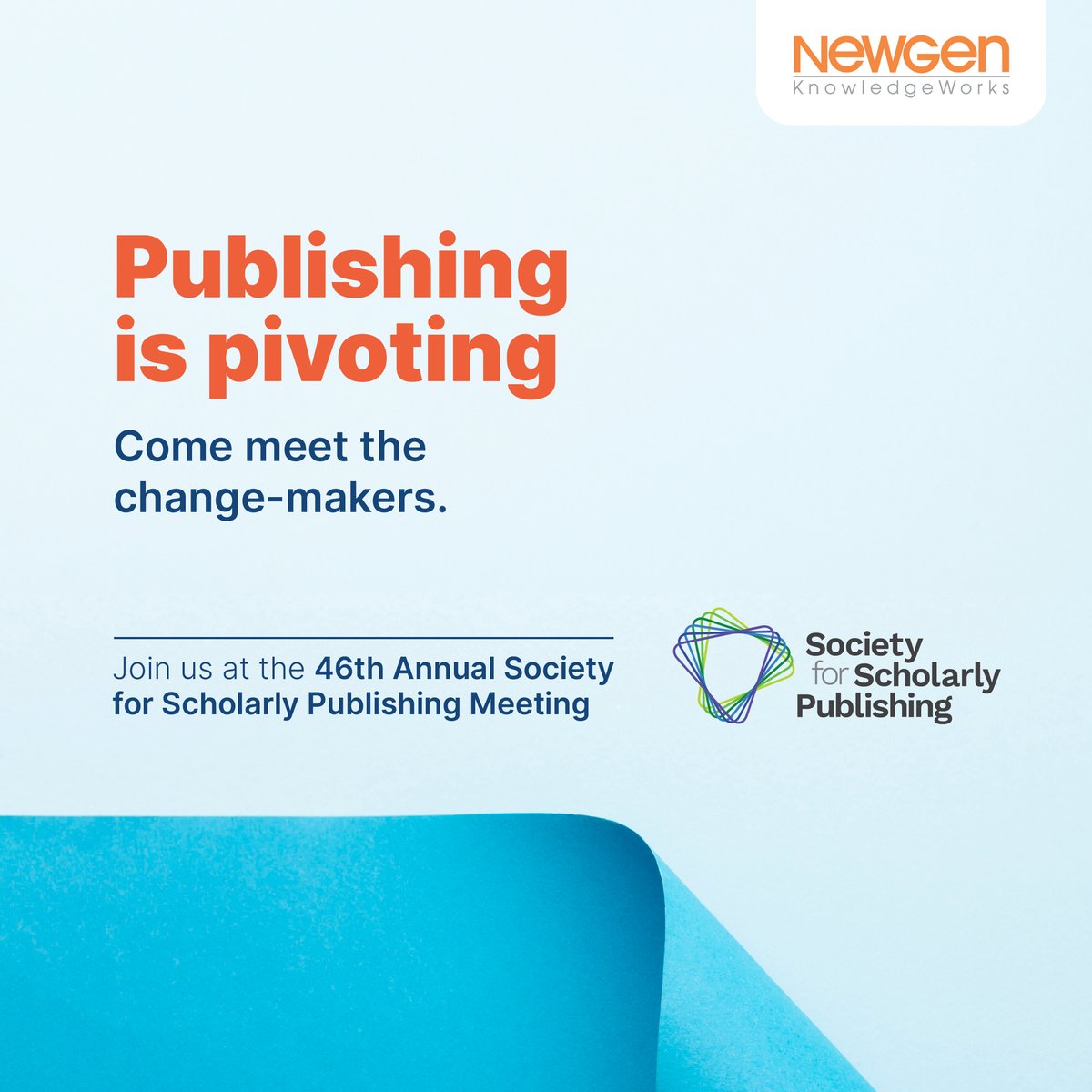 Newgen KnowledgeWorks (@nkw_official) on Twitter photo On the cusp of a publishing inflection point, there are opportunities to be seized.
Come meet the team, join us at the 46th Annual #SSP Meeting. Your journey to publishing progress begins here. Email jo@newgen.co or sales@newgen.co
#SSP2024 #SSPBoston On the cusp of a publishing inflection point, there are opportunities to be seized.
Come meet the team, join us at the 46th Annual #SSP Meeting. Your journey to publishing progress begins here. Email jo@newgen.co or sales@newgen.co
#SSP2024 #SSPBoston