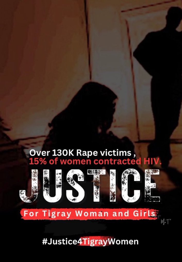 In #Tigray, Ethiopian women face a horrific choice: 'To die or to be raped.'
Aid organizations have estimated that 15% of women contracted #HIV during the civil war against the region's rebels and its occupation.
#JusticeForTigrayWomen