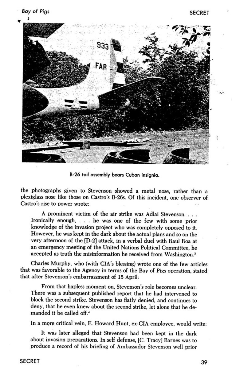 A deep dive into one aspect of how the 1961 #BayOfPigs invasion was handled or rather mishandled— keeping the U.S. ambassador to the U.N., #AdlaiStevenson, in the dark on all aspects of what was going on— highlights both the dangers and the consequences of extreme