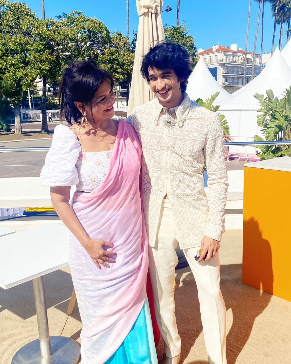 Cannes' brightest smiles: Namita Lal and Shantanu Maheshwari's picture-perfect moments✨😍 . . . . #NamitaLal #Cannes #beforelifeafterdeath #lihaaf #CannesMoments #ShantanuMaheshwari #CannesDiaries #moments #instagram #explore #talkingbling