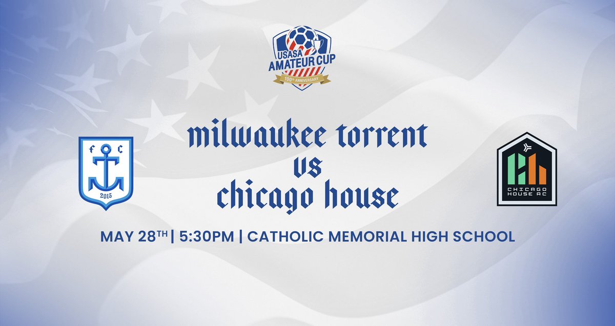Come and join us in our @USAdultSoccer @USASARegion2 Soccer Association debut next Tuesday at Catholic Memorial High School. There is no entrance fee! Kickoff is at 530 pm. #mketorrent