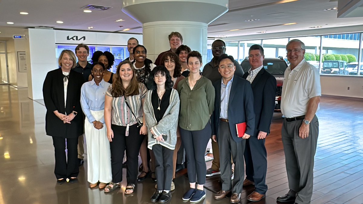 Day 4 of our @ColumbusState & @CSUHistoryGP course, 'US & Korea Since 1950.' Today, we visit @Kia in West Point for a discussion of their economic impact in Georgia & to tour the facility, then stop for Korean lunch on the way home.