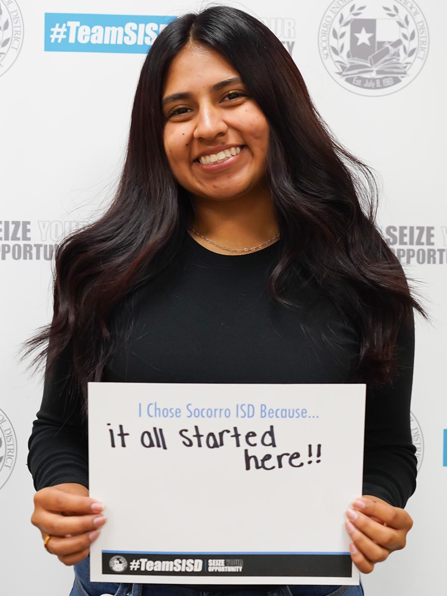 sisd_hr's tweet image. #TeamSISD is proud to announce Emilee Pedroza as a  College Student Tutor at Jane Hambric K-8. Welcome to @SocorroISD! Congratulations!