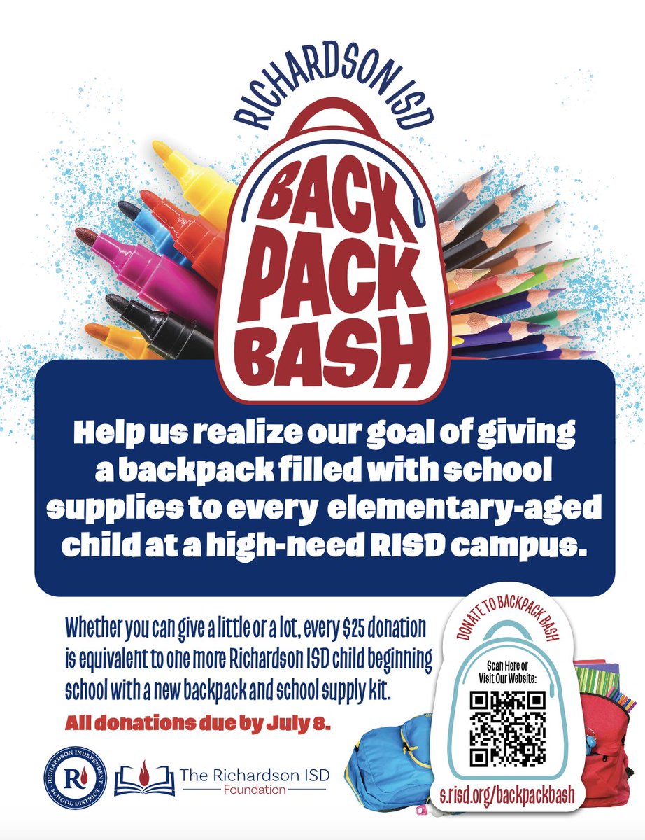 The 2024-25 school year is right around the corner, and this year’s Backpack Bash is coming to a campus near you. Are you our next champion? #RISDWeAreOne