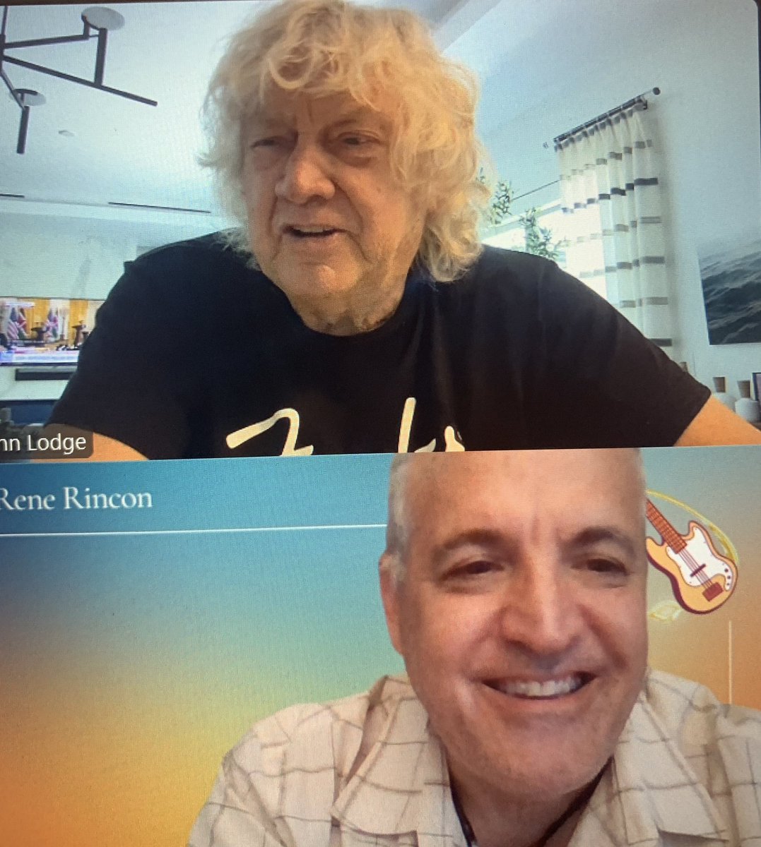 He’s just a legend (in a Rock and Roll Band) And I’m just a lucky guy Thank You Mr. @JohnLodgeMusic of The @MoodyBluesToday for such an awesome conversation- Looking forward to your show at the @keswicktheatre in Glenside, Pennsylvania -