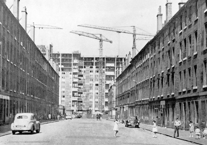 Gorbals, 1964 Another great image of Gorbals in transition from old to new. The Department of Architecture and Planning have not identified the street in the albums. Perhaps a keen eyed former resident will be able to help?