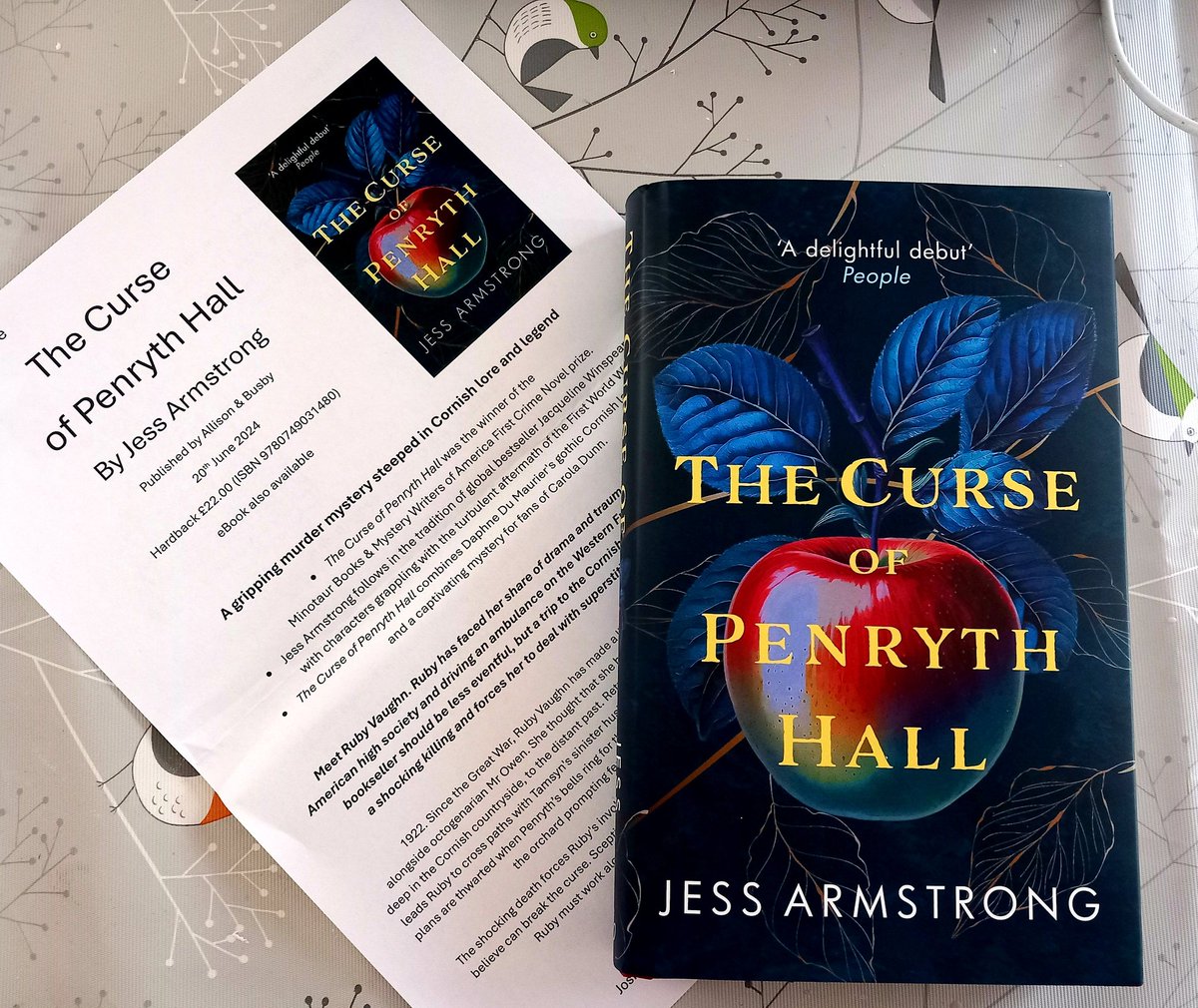 Huge thanks to @AllisonandBusby for my copy of #TheCurseOfPenrythHall by #JessArmstrong out on 20th June thank you to #Josie! #BookBlogger #BookTwitter #BookReviewer #BookDebut #DebutAuthor