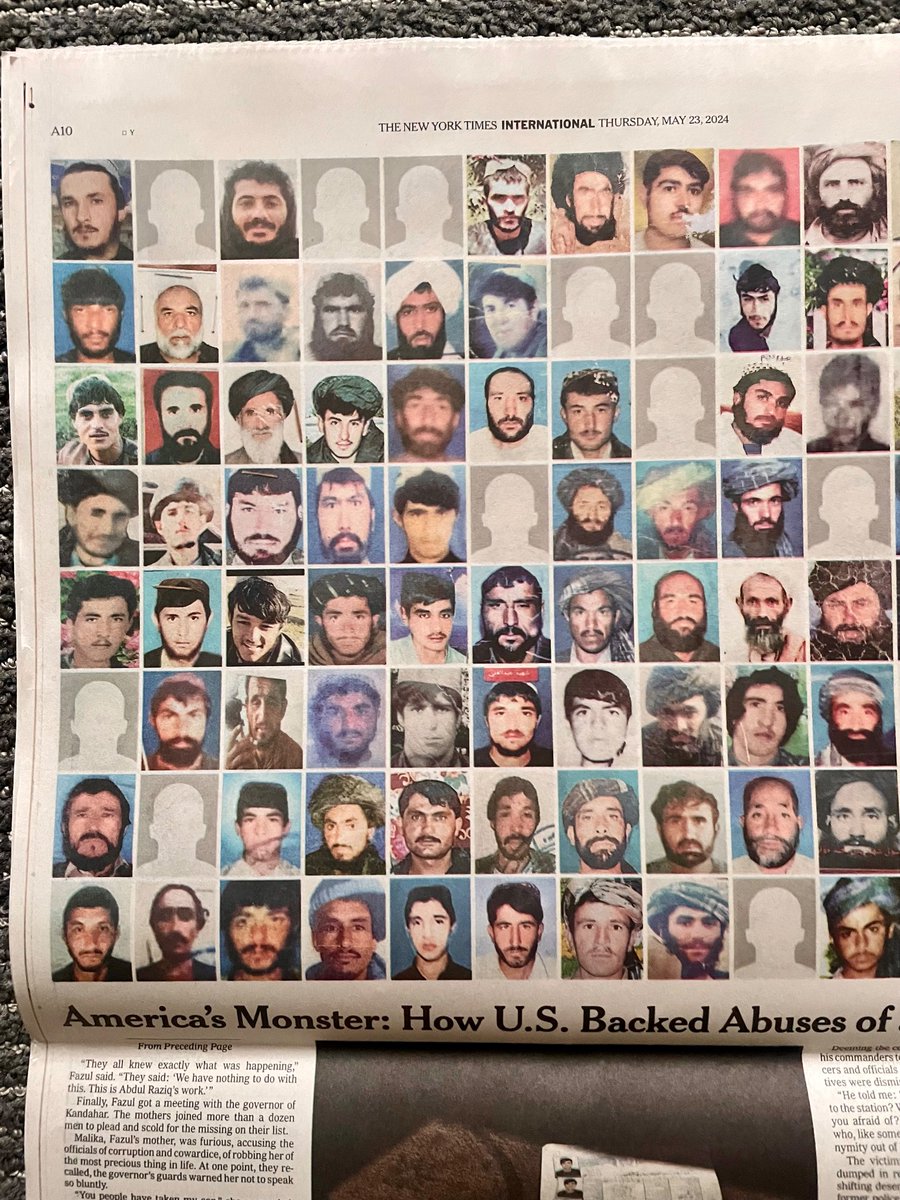 Matthieu Aikins (@mattaikins) on Twitter photo Today’s <a href="/nytimes/">The New York Times</a> with <a href="/azamsahmed/">Azam Ahmed</a> and <a href="/bdentonphoto/">Bryan Denton</a>. Really proud of how we were able to put faces to the numbers. Afghan lives are not just a statistic. Story here: nytimes.com/2024/05/22/wor… Today’s <a href="/nytimes/">The New York Times</a> with <a href="/azamsahmed/">Azam Ahmed</a> and <a href="/bdentonphoto/">Bryan Denton</a>. Really proud of how we were able to put faces to the numbers. Afghan lives are not just a statistic. Story here: nytimes.com/2024/05/22/wor…