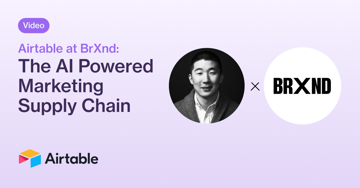 Experience with generative AI is no longer a nice to have, but a need to have for marketing organizations. Check out Airtable CEO Howie Liu's session at @BrXndAI, where he talks about 3 principles for applying AI effectively and empowering brand creatives and marketers to