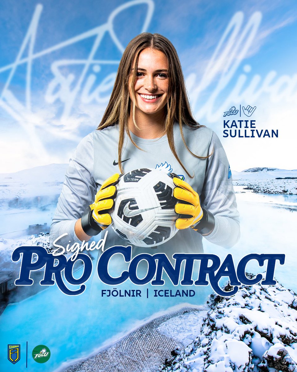 Congrats to former FGCU goalkeeper &amp; ASUN Tournament MVP (2022) Katie Sullivan for signing a professional contract with Fjölnir FC in Iceland ✍️ 🇮🇸 

#WingsUp