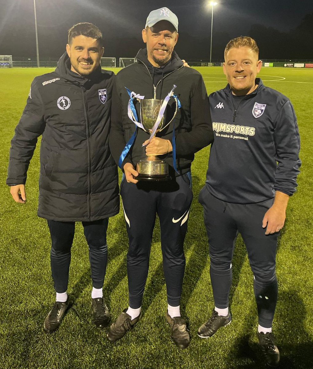 Congratulations to our first team manager <a href="/BenMurray1987/">Ben Murray</a> assistant manager <a href="/kluchowa/">Kavi Luchowa</a> and coach <a href="/barnard_adam/">adam barnard</a> 🏆@Burnhamfc1878