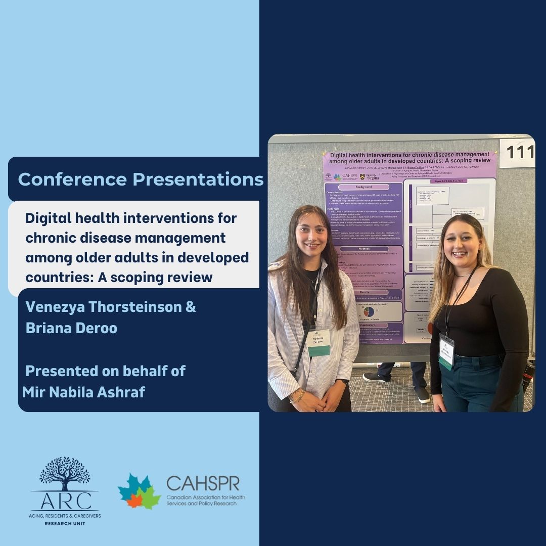 ARC Research Unit (@arcresearchunit) on Twitter photo This past week, two of our lab members (<a href="/VenezyaT/">Venezya Thorsteinson</a> & <a href="/deroobriana/">Briana De Roo</a>) co-presented a poster at the #CAHSPR24 conference on behalf of <a href="/MirNabilaAshraf/">Mir Nabila Ashraf</a>! This past week, two of our lab members (<a href="/VenezyaT/">Venezya Thorsteinson</a> & <a href="/deroobriana/">Briana De Roo</a>) co-presented a poster at the #CAHSPR24 conference on behalf of <a href="/MirNabilaAshraf/">Mir Nabila Ashraf</a>!