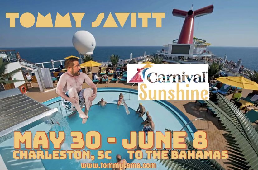 Direct From His Residency At the Las Vegas Strat. A Safe Haven For People To Check In And Immediately Check Out @CarnivalCruise #ccl #carnivalsunshine #standupcomedy #thestrat #charlestonsc #bahamas