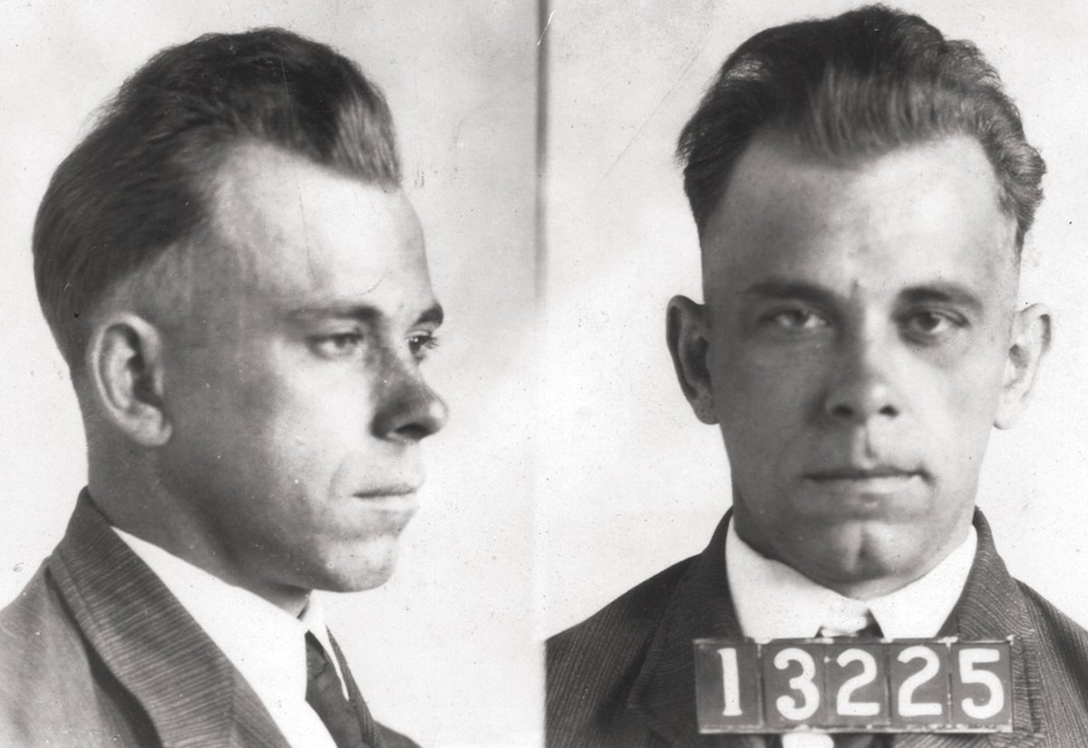 7. John Dillinger: Leader of the Dillinger Gang during the Great Depression, John was involved in numerous bank heists across the Midwest, becoming a folk hero to some for his audacious exploits. Dillinger was known for his daring escapes from jail, including a famous breakout