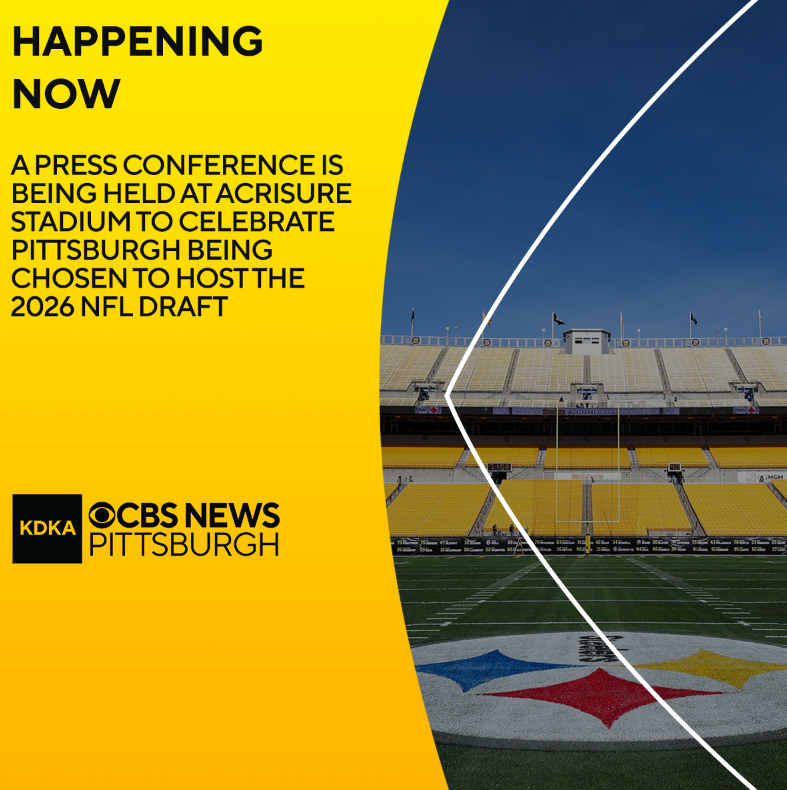 PICKS-BURGH: We're learning more about the 2026 NFL Draft plans after Pittsburgh was chosen as the site for the three-day event. Watch live on CBS News Pittsburgh: cbsnews.com/pittsburgh/liv…