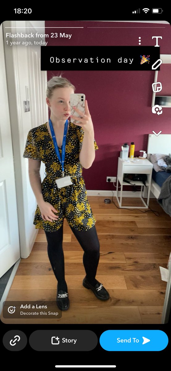 This photo was 1 year ago today, for my final placement observation.. today I had my observation from the headteacher for the school I will be permanently teaching in!!
Maybe 23rd May will always be my observation day 😂