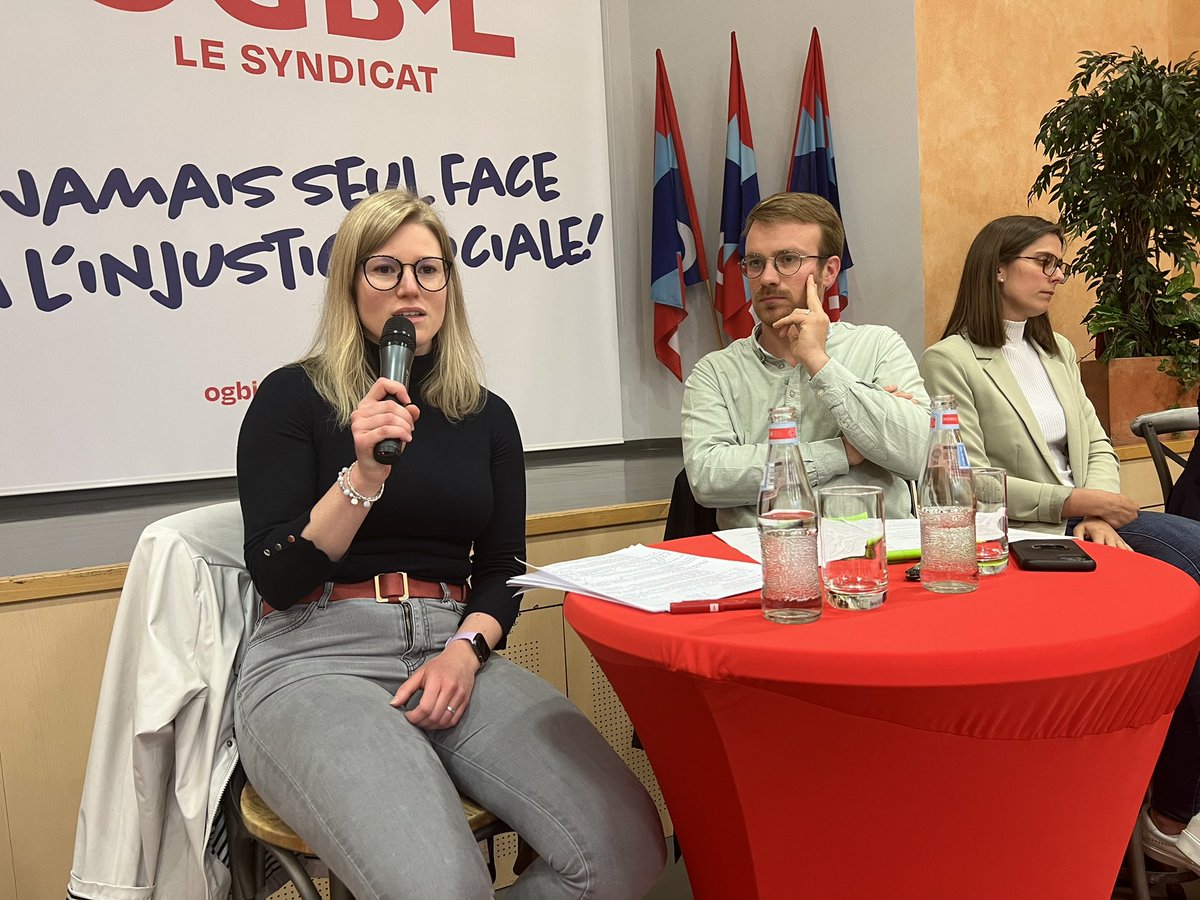 OGBL_Luxembourg's tweet photo. L’OGJ - le département des Jeunes de l’OGBL - organise ce soir une table ronde dans le cadre des élections européennes du 9 juin avec:

Charles Goerens (DP)
 Martine Kemp (CSV)
Fabricio Costa (déi gréng)
Michaela Morrisova (LSAP)
Alija Suljic (déi Lénk)
Alain Hermann (KPL) https://t.co/QzZHh8XbT9