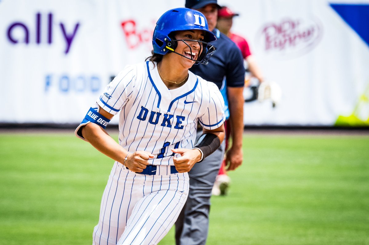 Statistically, the Blue Devils are up there with the elite, one of just six remaining teams that rank in the top 20 nationally in runs per game and slugging and on-base percentages. 📸: @DukeSOFTBALL d1sb.co/4dVbQG2