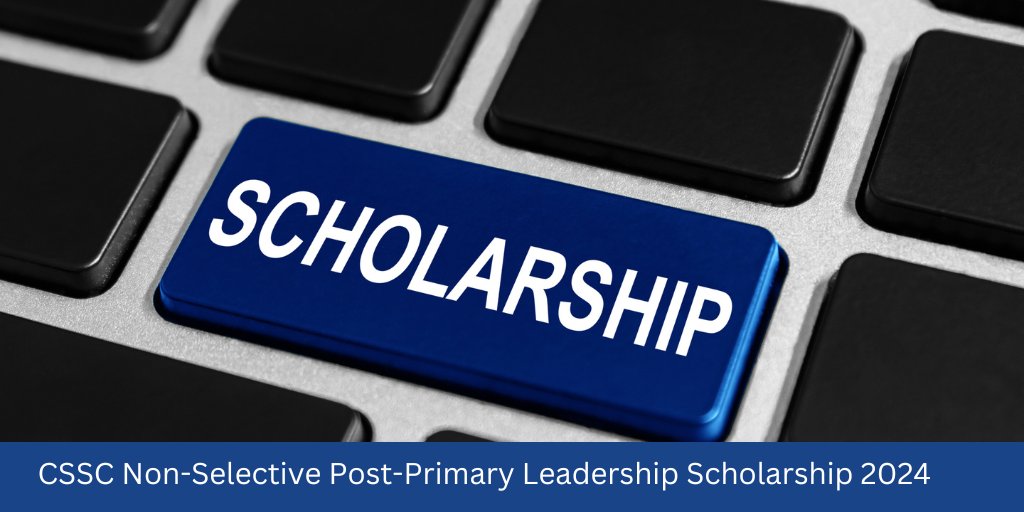 CSSC announces scholarship for senior leaders of non- selective controlled post-primary schools. 1 benefit is to draw critically on research & evidence to evaluate your practice & impact on young people in your #ControlledSchool NEW Nov deadline bit.ly/3HBuUtD #OpenToAll