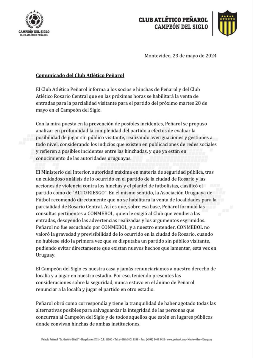 PEÑAROL tweet media