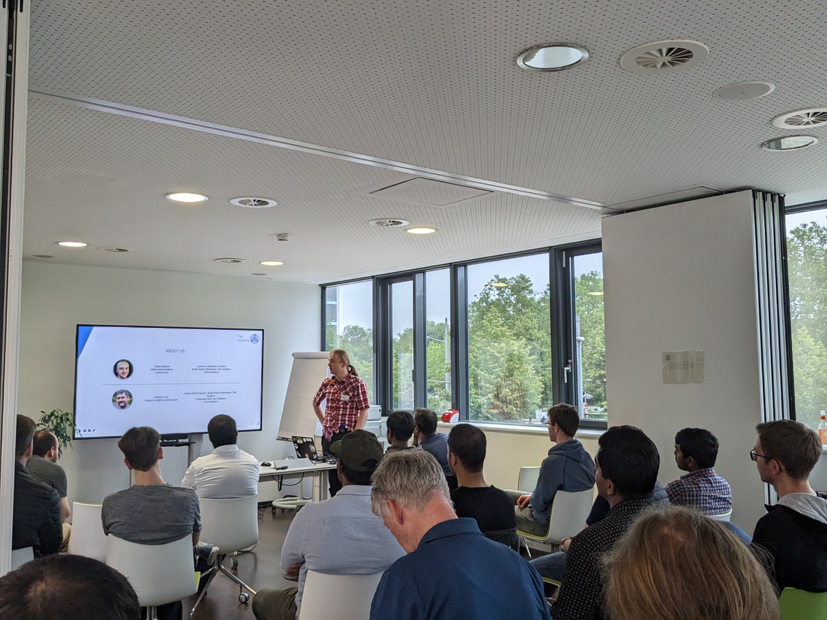 Live from #Zephyrproject meetup at @inovexgmbh, Karlsruhe, Germany. How I fell in love with Zephyr - A system architects tale, Tobias Kästner, TiaC Systems.