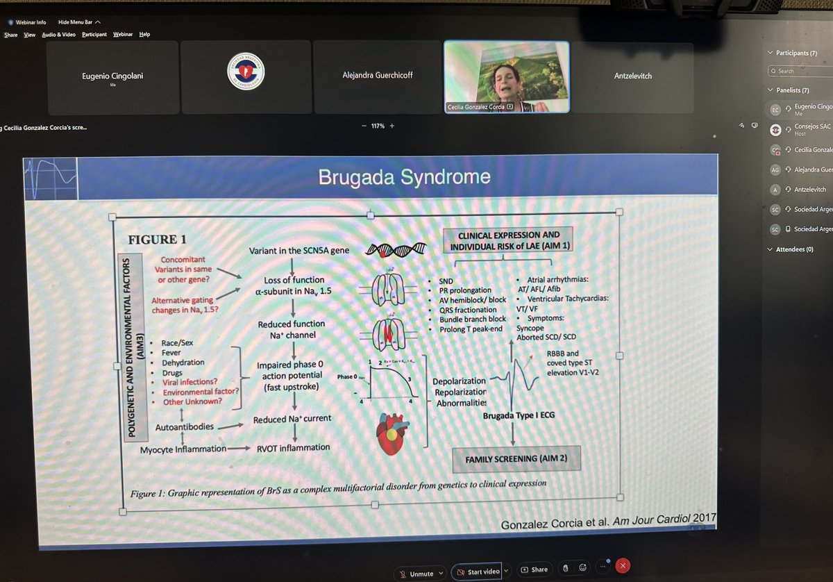 Great talk by Dr. Cecilia Gonzalez-Coccia ➡️ #Brugada #BrS #Cardiogenetics @cardiogenSAC @SAC_54 #GlobalEP @SmidtHeart @CedarsSinaiMed