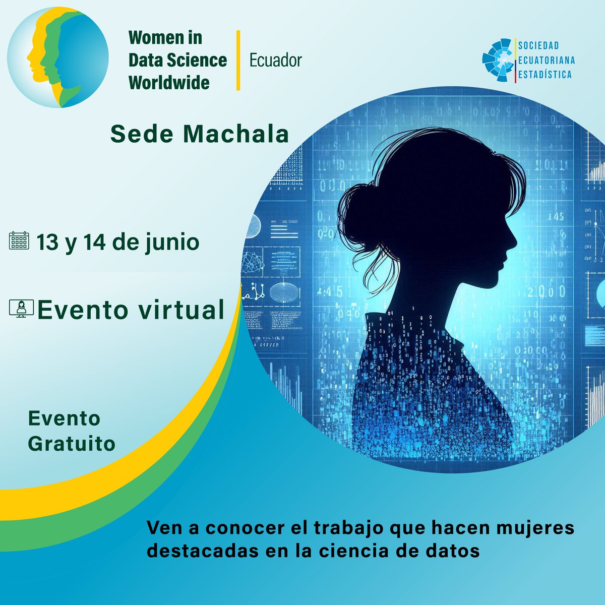 ¡WiDS Machala está aquí!
Únete a este evento global organizado por la Sociedad Ecuatoriana de Estadística. Aprende de mujeres excepcionales en ciencia de datos a través de charlas y talleres.
¡No faltes!

share.hsforms.com/17uATolF9S_yTd…

#WiDSMachala #CienciaDeDatos #WomenInDataScience