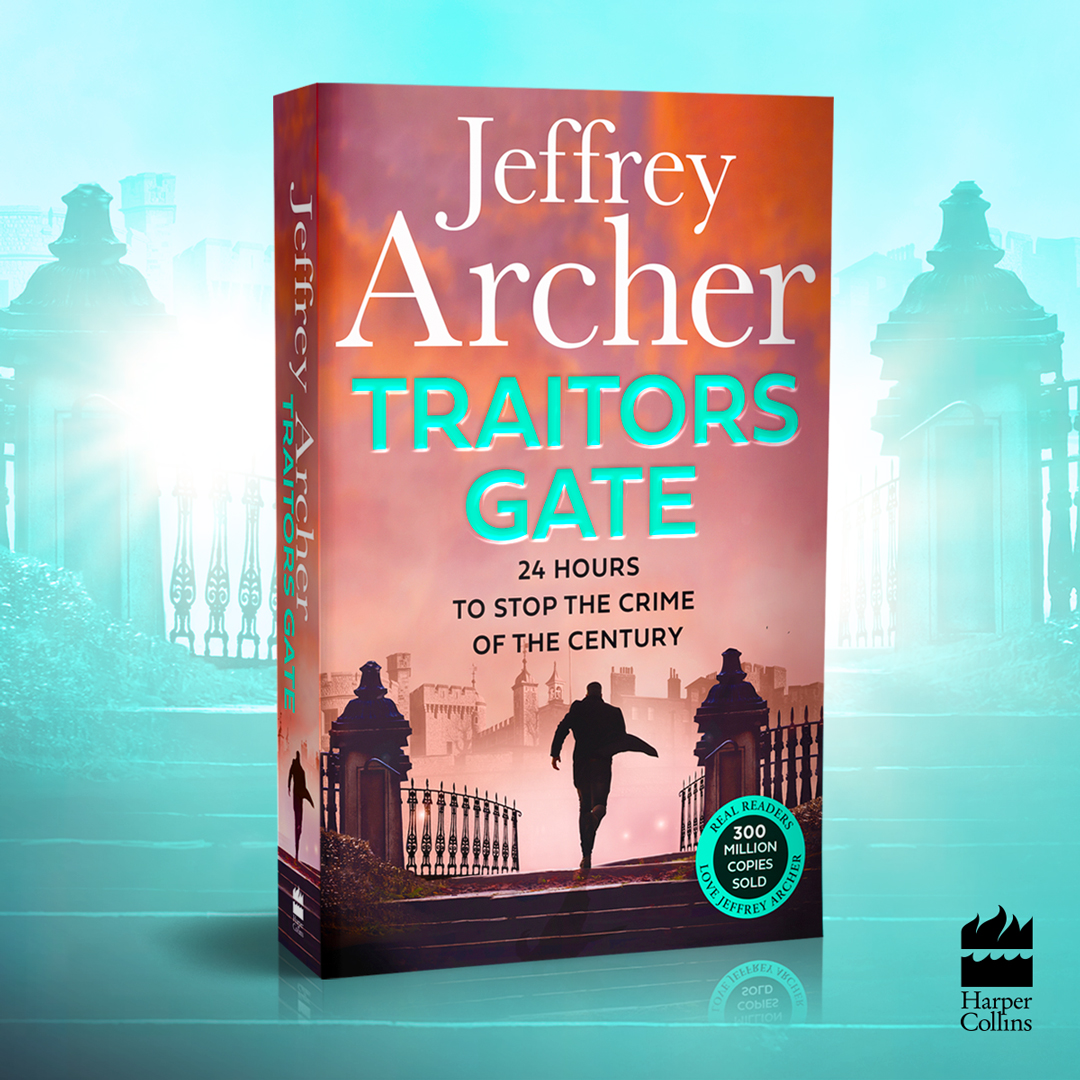 HarperCollinsUK's tweet photo. The world's most daring heist. Only 24 hours to stop it. The clock is ticking...
@Jeffrey_Archer's unputdownable thriller #TraitorsGate is out in paperback today!
Get your copy now: https://t.co/AVPIhdoxfw https://t.co/PdFsOGzx9g
