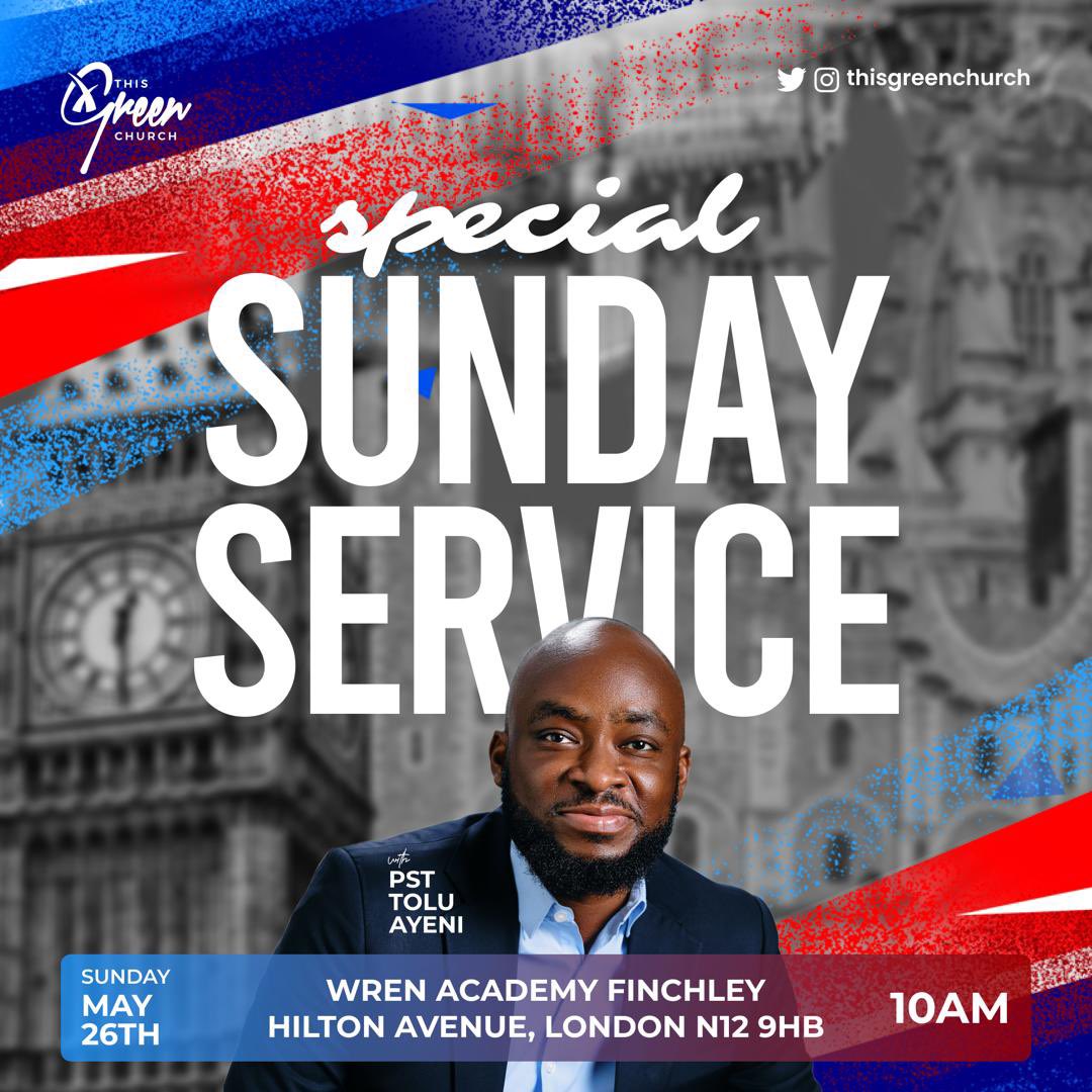 Happening in London!! N12 9HB 10am, this Sunday, May 26th. Revival has come for you! Your walk with God is about to catch fire! Your prayer life is coming alive. I see you rising. I see you shinning. I see your prosperity increase and your posterity preserved. Your prayers