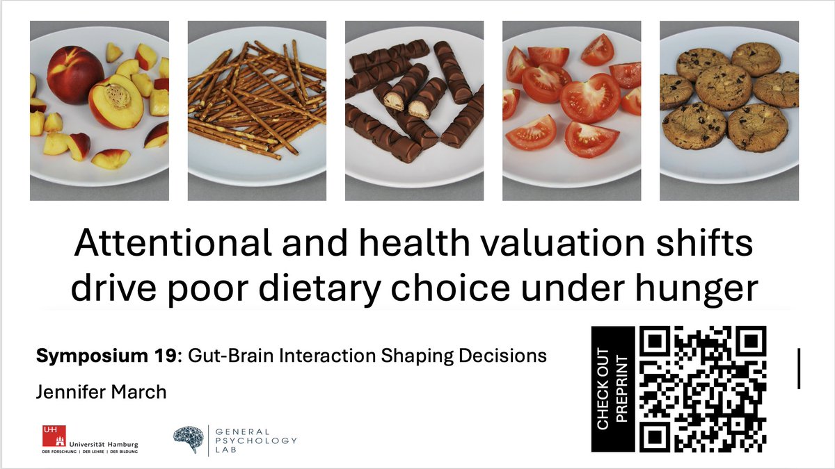NennyMarch's tweet image. Don’t miss our symposium @escan2024, Friday at 10:30am, where I will be presenting our work on the cognitive mechanisms underlying the effect of hunger state on dietary choice with @SebastianGluth #ESCAN2024