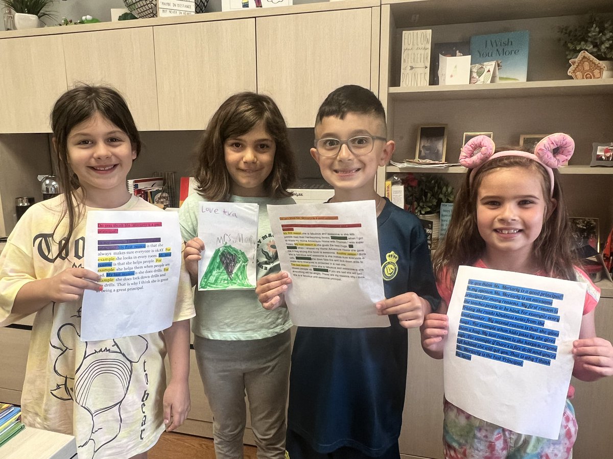2nd grade opinion writing about Ms. Moriarty! #cherrylane