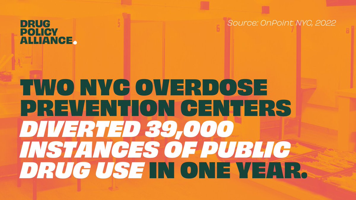 In its first year, OnPoint NYC's 2 overdose prevention centers (OPCs) brought drug use inside & connected people to harm reduction, social, treatment, & medical services. OPCs provide a safe, supervised environment for drug use, save lives, and help improve community safety.