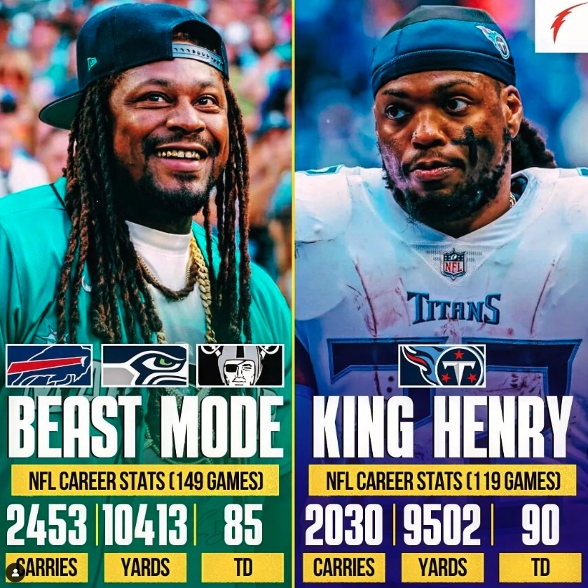 SeattleONTap's tweet photo. Seahawks Marshawn Lynch was different 😤

Who we taking? Beast Mode or King Henry? 

[via nohuddleszn/IG] https://t.co/zk3ENSfTMt