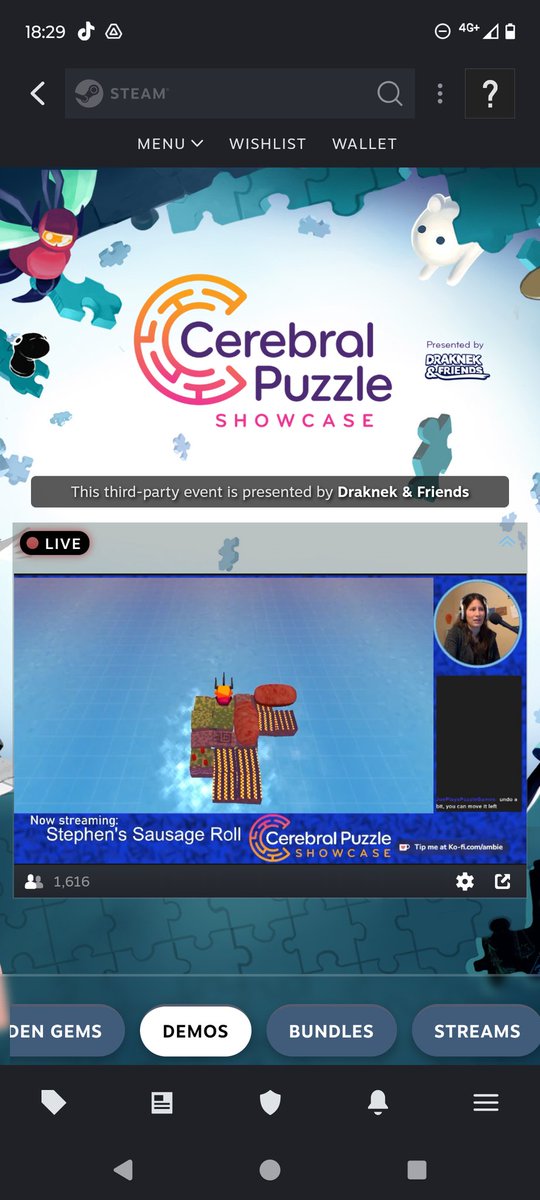 Wallmasterr's tweet photo. https://t.co/yO9olY73fM
Woo the #cerrbralpuzzle showcase is live and our game #playhead, a time manipulation game set in an online video player @PuzzleShowcase
#gamedev #puzzlegame #steam #puzzleplatformer https://t.co/mqQWKhLXOw