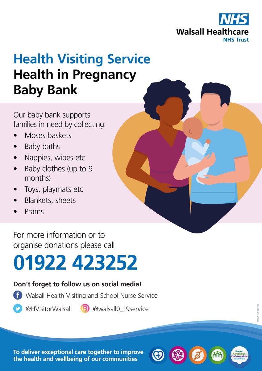 Do you have any spare baby items for our Health in Pregnancy Teams Baby Bank? 
Or are you a parent, carer or parent to be, who would like some support with baby items?