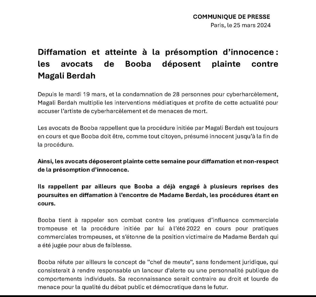 Soph3006's tweet photo. Allééé c'est reparti... #Booba, Booba, Booba, Booba, Booba ....
Mais qui harcèle qui en fait ???? 🤔
#magaliberdah #influvoleurs #maevaghennam #millajasmine #poupettekenza #justice https://t.co/bdFRMQzLDV