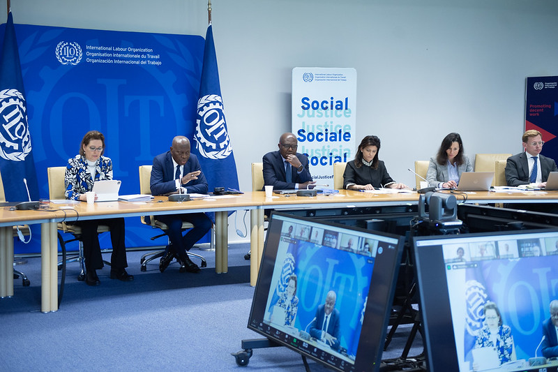 Very productive first meeting of the Global Coalition for #SocialJustice Coordinating Group with <a href="/luizmarinhopt/">Luiz Marinho</a> representing Brazil as Coalition Co-Chair, <a href="/UN/">United Nations</a> USG for Economic &amp; Social Affairs, Li Junhua &amp; representatives of employers, workers and other partners of the Coalition.