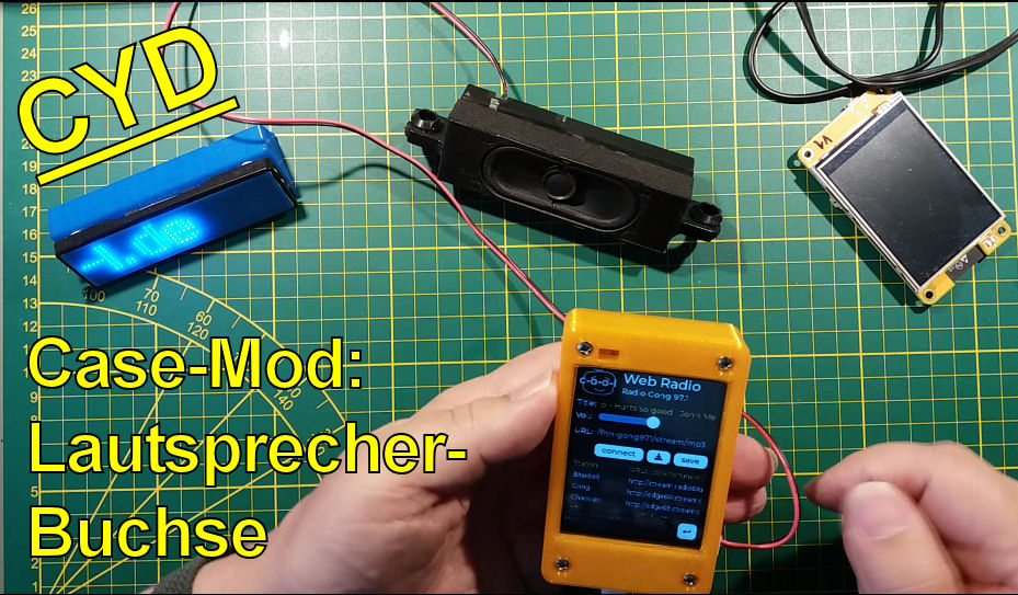 Dr_Cool's tweet photo. Gehäuse für das Cheap Yellow Display (CYD)

Case-Mod: Lautsprecher-Buchse

--> https://t.co/wJY12K8wP7

--> https://t.co/NEex73bzi2

#3D #CAD #Design #3Dprinting #3DDruck #Maker #DIY #Filament #PLA #Fusion360 #OpenSCAD #CYD #CheapYellowDisplay #ESP322432S028 #ESP32 https://t.co/jFasqf3ATz