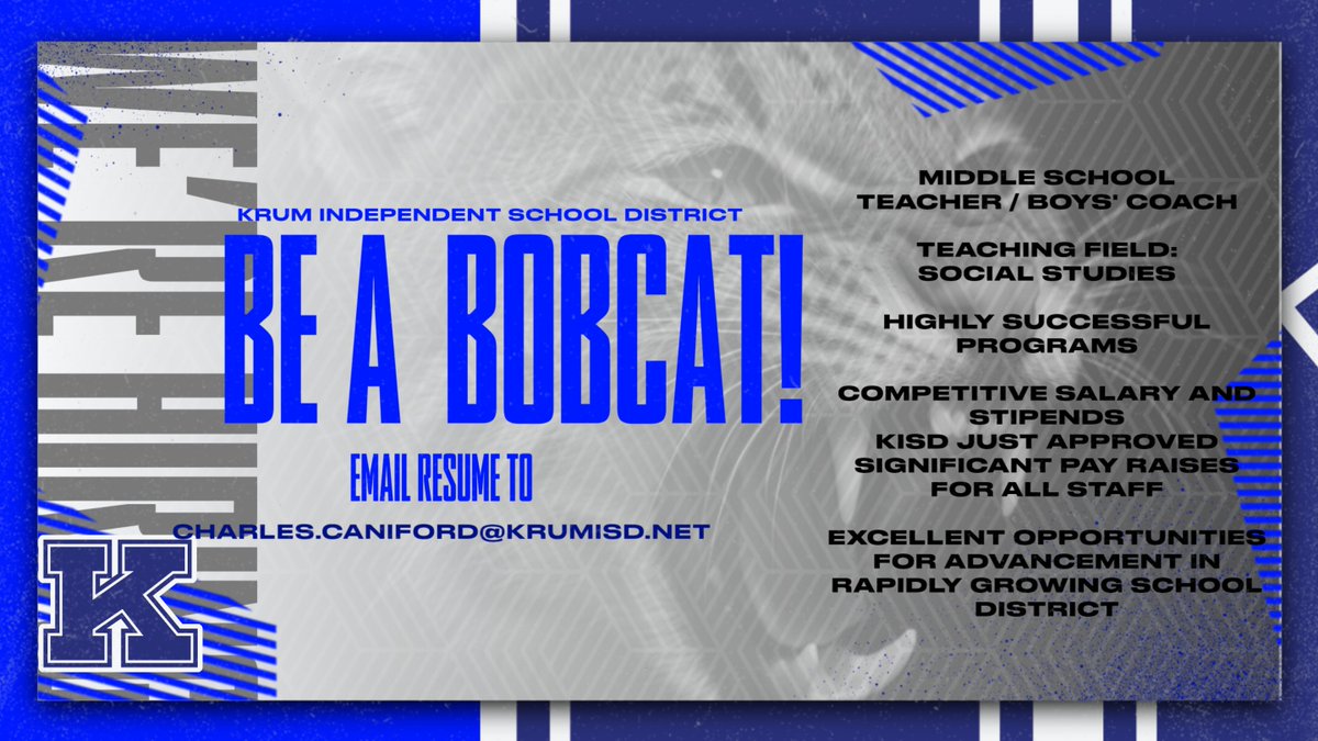 ccaniford3's tweet photo. Be a Bobcat!  #WeWILL #cityofchampions https://t.co/eePb5MtFgU