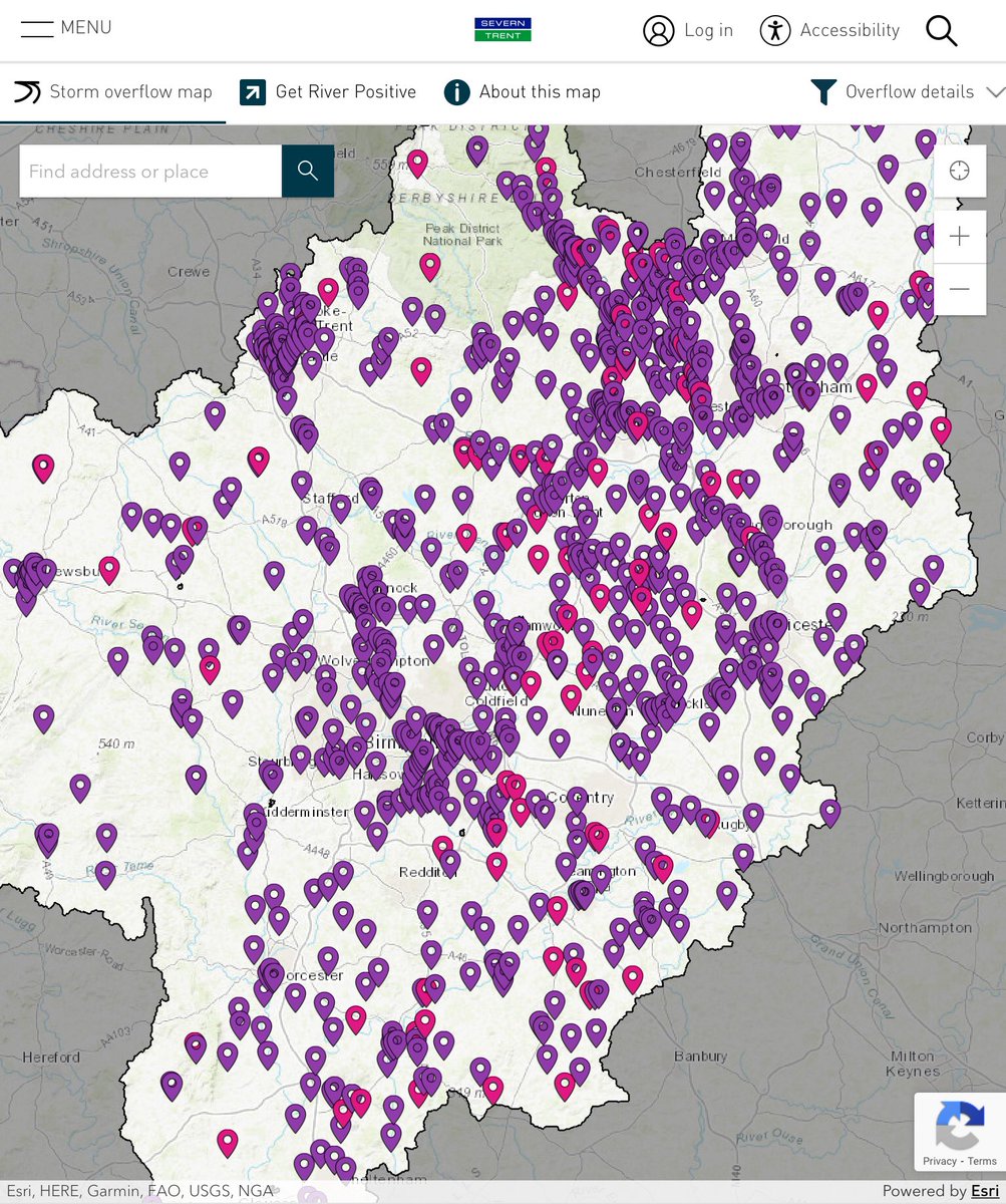 First chance to have a look at Severn Trent’s live sewage spill map after some heavy rain. It’s got busy! Dozens,if not hundreds of sites been discharging untreated sewage into rivers. Here’s a link if you want to check. They’ve made it tricky to find! stwater.co.uk/in-my-area/sto…