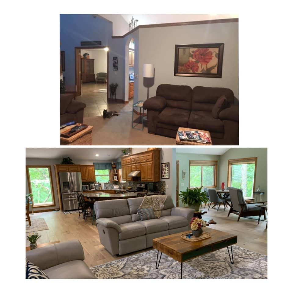 🕰️ It's THROWBACK THURSDAY! 🏡✨

Let's take a stroll down memory lane with one of our favorite remodels! Feast your eyes on this jaw-dropping before-and-after transformation showcasing the power of an open concept. 😍 Ready to bring new life to your space?