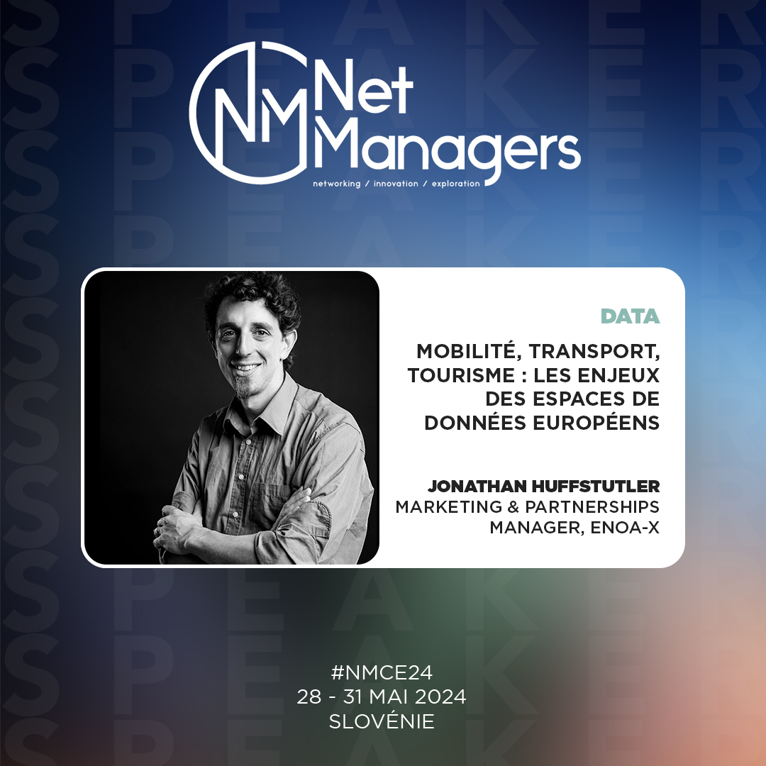 J-5 avant cette nouvelle édition de Net Managers ! 🇸🇮

Nous sommes très heureux d'accueillir Jonathan Huffstutler, Marketing &amp; Partnership Manager EONA-X qui interviendra sur le thème de la Data et plus précisément les enjeux des espaces de données européens 🤝

#NMCE24