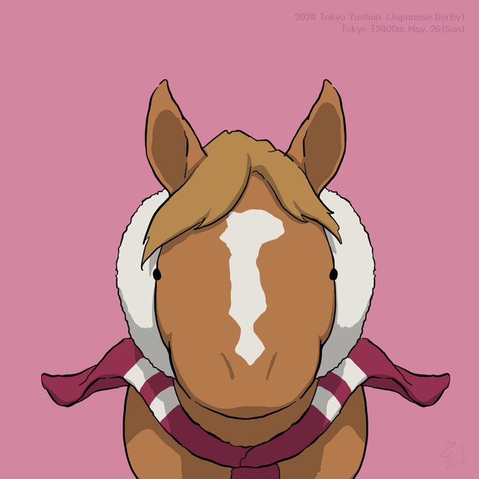 「馬 シンプルな背景」のTwitter画像/イラスト(新着)